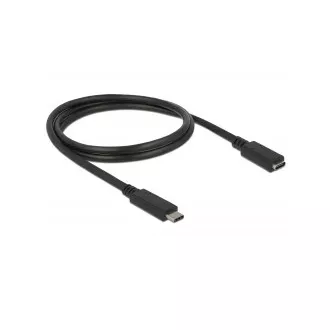 Delock Prodlužovací kabel SuperSpeed USB (USB 3.1 Gen 1) USB Type-C™ samec > port samice 3 A 1,0 m černý