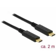 Delock USB 3.1 Gen 1 (5 Gbps) kabel Type-C na Type-C 2 m 3 A E-Marker