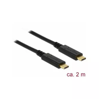 Delock USB 3.1 Gen 1 (5 Gbps) kabel Type-C na Type-C 2 m 3 A E-Marker