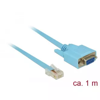 Delock Adaptér RS-232 DB9 samice > 1 x Sériový RS-232 RJ45 samec 1 m Delock Adaptér RS-232 DB9 samice > 1 x Sériový RS-232 RJ45 samec 1 m