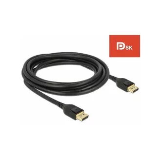 Delock DisplayPort kabel 8K 60 Hz 3 m DP 8K certifikováno