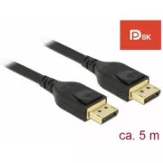 Delock DisplayPort kabel 8K 60 Hz 5 m DP 8K certifikováno