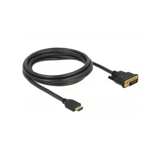 Delock Kabel HDMI na DVI 24+1 obousměrný 2 m
