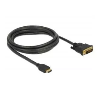 Delock Kabel HDMI na DVI 24+1 obousměrný 2 m