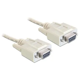 Delock sériový kabel Null modem 9 pin samice/samice 3 m Delock sériový kabel Null modem 9 pin samice/samice 3 m