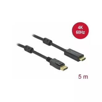 Delock Kabel z Active DisplayPort 1.2 na HDMI, 4K, 60 Hz 5 m Delock Kabel z Active DisplayPort 1.2 na HDMI, 4K, 60 Hz 5 m