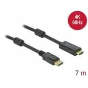 Delock Kabel z Active DisplayPort 1.2 na HDMI, 4K, 60 Hz 7 m