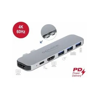 Delock Dokovací stanice pro počítač MacBook, duální, HDMI 4K / PD / Hub