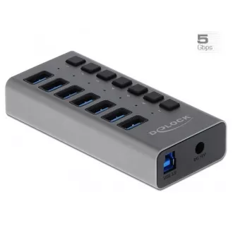Delock Externí SuperSpeed USB Hub se 7 porty + vypínač Delock Externí SuperSpeed USB Hub se 7 porty + vypínač