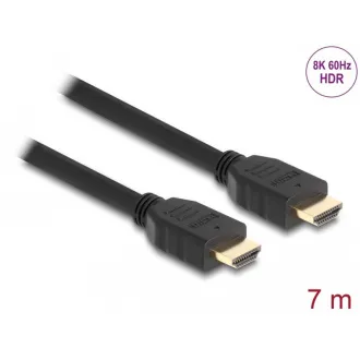 Delock High Speed HDMI kabel, 48 Gbps, 8K 60 Hz, černý, 7 m Delock High Speed HDMI kabel, 48 Gbps, 8K 60 Hz, černý, 7 m