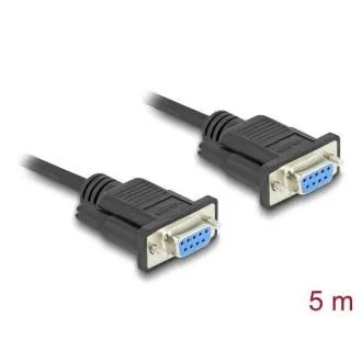 Delock Sériový kabel rozhraní RS-232 D-Sub9, ze zásuvkový na zásuvkový, délky 5 m Delock Sériový kabel rozhraní RS-232 D-Sub9, ze zásuvkový na zásuvkový, délky 5 m