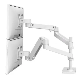ERGOTRON LX Pro Dual Stacking Arm, stolní dvouramenný držák pro 2 monitry, bílá ERGOTRON LX Pro Dual Stacking Arm, stolní dvouramenný držák pro 2 monitry, bílá