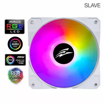 EVOLVEO 12FSW ventilátor 120mm, ARGB, bílý rám, slave EVOLVEO 12FSW ventilátor 120mm, ARGB, bílý rám, slave