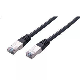 C-TECH Kabel patchcord Cat5e, FTP, černý, 2m