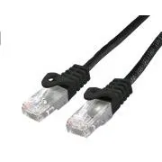 C-TECH Kabel patchcord Cat6, UTP, černý, 0,25m