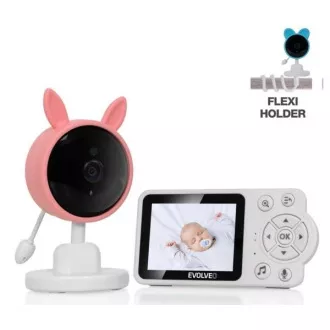 EVOLVEO Baby Monitor N3 videochůvička, růžová EVOLVEO Baby Monitor N3 videochůvička, růžová