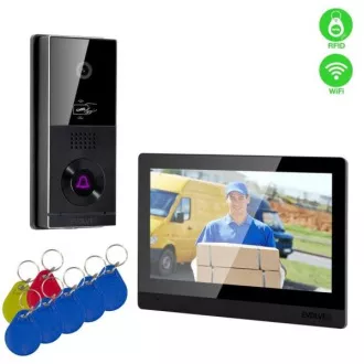 EVOLVEO DoorPhone AHD10, Sada domácího WiFi videotelefonu s ovládáním dveří a RFID, černý 10" monitor, 32GB EVOLVEO DoorPhone AHD10, Sada domácího WiFi videotelefonu s ovládáním dveří a RFID, černý 10" monitor, 32GB