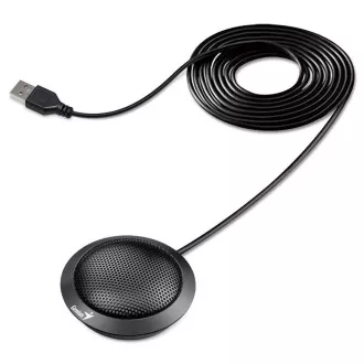 Genius MIC-100U Mikrofon, drátový, stolní, konferenční, všesměrový, citlivost -52,5dB, USB, 2m, černý Genius MIC-100U Mikrofon, drátový, stolní, konferenční, všesměrový, citlivost -52,5dB, USB, 2m, černý