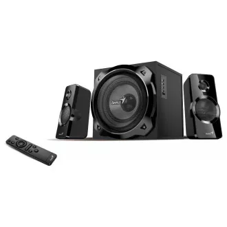 Genius SW-2.1 1850BT, Reproduktory, 2.1, 50W, Bluetooth, RCA, dálkové ovládání, černé Genius SW-2.1 1850BT, Reproduktory, 2.1, 50W, Bluetooth, RCA, dálkové ovládání, černé