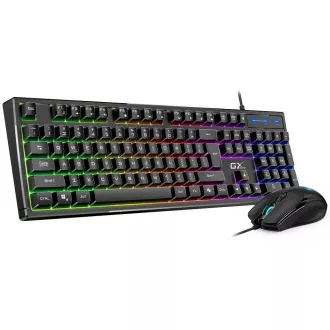 Genius GX GAMING Scorpion KM-GX6, Set klávesnice a myši, drátový, CZ+SK layout, USB, Copilot klávesa, RGB podsv., černá Genius GX GAMING Scorpion KM-GX6, Set klávesnice a myši, drátový, CZ+SK layout, USB, Copilot klávesa, RGB podsv., černá