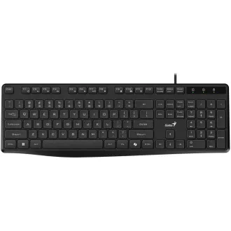 Genius KB-117S Klávesnice, drátová,tichá, USB, CZ+SK layout, Copilot klávesa, černá Genius KB-117S Klávesnice, drátová,tichá, USB, CZ+SK layout, Copilot klávesa, černá