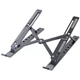 Genius G-Stand M250, Podstavec, pro notebook, tablet a telefon, nastavitelný, skládací, nosnost 15kg, hliníkový, šedý Genius G-Stand M250, Podstavec, pro notebook, tablet a telefon, nastavitelný, skládací, nosnost 15kg, hliníkový, šedý