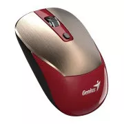 Genius NX-7125 Myš, bezdrátová, optická, 1200DPI, 4 tlačítka, Copilot, 2,4GHz, USB-A, 1× AA baterie, červeno-zlatá