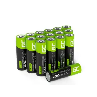 Green Cell 16x Dobíjecí baterie AA HR6 2600mAh Batterie Ni-MH Green Cell 16x Dobíjecí baterie AA HR6 2600mAh Batterie Ni-MH