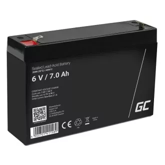 Green Cell AGM VRLA 6V 7Ah maintenance-free battery for the alarm system, cash register, toys Green Cell AGM VRLA 6V 7Ah maintenance-free battery for the alarm system, cash register, toys