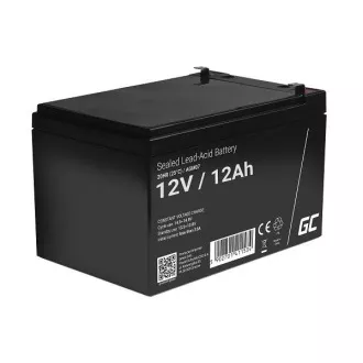 Green Cell AGM VRLA 12V 12Ah maintenance-free battery for the alarm system, cash register, toys Green Cell AGM VRLA 12V 12Ah maintenance-free battery for the alarm system, cash register, toys