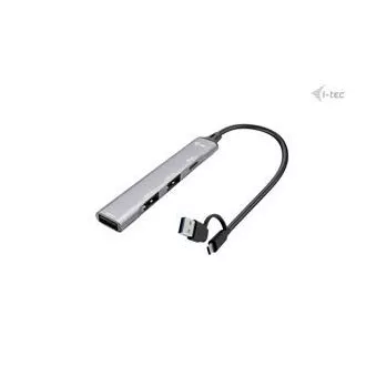 I-Tec USB-A/USB-C Metal HUB 1x USB-C 3.1 + 3x USB 2.0