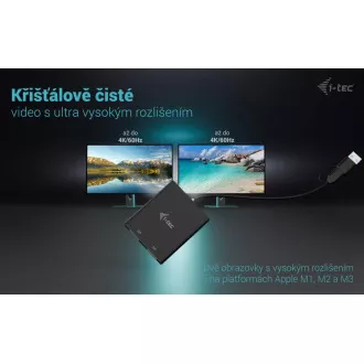 I-Tec USB-A/USB-C Dual 4K DP Video Adapter I-Tec USB-A/USB-C Dual 4K DP Video Adapter