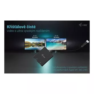 I-Tec USB-A/USB-C Dual 4K DP Video Adapter I-Tec USB-A/USB-C Dual 4K DP Video Adapter