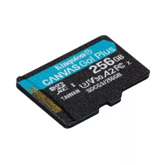 KINGSTON 256GB microSDXC Canvas Go Plus Gen4 200MB/s A2 U3 V30 Card bez adaptéru KINGSTON 256GB microSDXC Canvas Go Plus Gen4 200MB/s A2 U3 V30 Card bez adaptéru