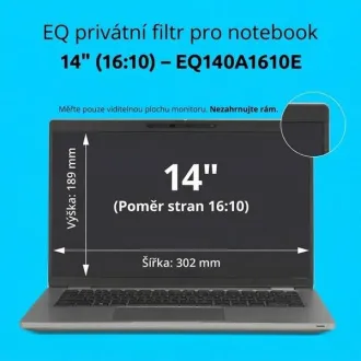 Kensington EQ privátní filtr pro notebook 14'' 16:10 Kensington EQ privátní filtr pro notebook 14'' 16:10