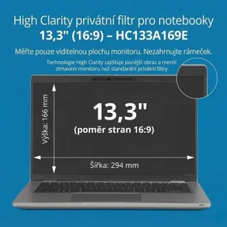 Kensington High Clarity privátní filtr pro notebook 13.3'' 16:9 Kensington High Clarity privátní filtr pro notebook 13.3'' 16:9