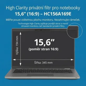 Kensington High Clarity privátní filtr pro notebook 15.6'' 16:9 Kensington High Clarity privátní filtr pro notebook 15.6'' 16:9