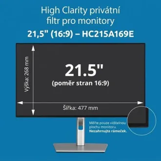 Kensington High Clarity privátní filtr pro monitor 21.5'' 16:9 Kensington High Clarity privátní filtr pro monitor 21.5'' 16:9