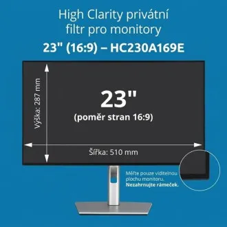 Kensington High Clarity privátní filtr pro monitor 23'' 16:9 Kensington High Clarity privátní filtr pro monitor 23'' 16:9