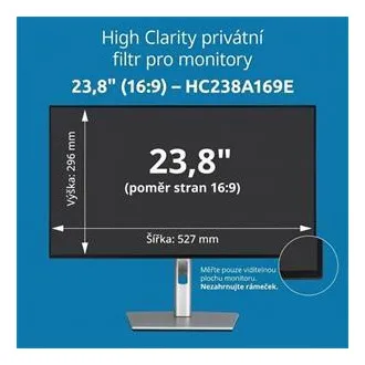 Kensington High Clarity privátní filtr pro monitor 23.8'' 16:9 Kensington High Clarity privátní filtr pro monitor 23.8'' 16:9