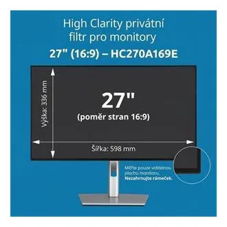 Kensington High Clarity privátní filtr pro monitor 27'' 16:9 Kensington High Clarity privátní filtr pro monitor 27'' 16:9