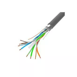 LANBERG FTP kabel CAT.6, Cu, délka 305m, šedý, CPR + Fluke passed, PVC LANBERG FTP kabel CAT.6, Cu, délka 305m, šedý, CPR + Fluke passed, PVC