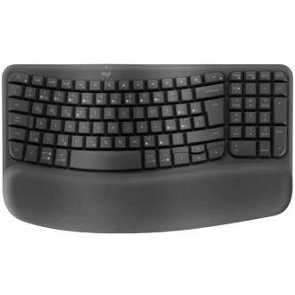 Logitech klávesnice Wave keys - bezdrátová/bluetooth/ergonomická/CZ/SK - grafitová Logitech klávesnice Wave keys - bezdrátová/bluetooth/ergonomická/CZ/SK - grafitová