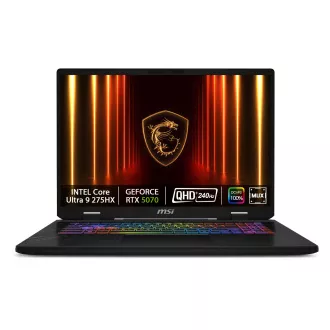 MSI Crosshair 17 HX AI D2XWGKG-039CZ/Core Ultra 9 275HX/32GB/2TB SSD/RTX 5070, 8GB/17"QHD+ IPS, 240Hz/Win 11 home/černá MSI Crosshair 17 HX AI D2XWGKG-039CZ/Core Ultra 9 275HX/32GB/2TB SSD/RTX 5070, 8GB/17"QHD+ IPS, 240Hz/Win 11 home/černá