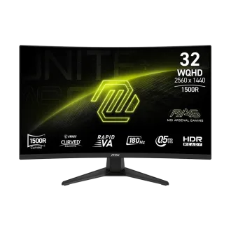 MSI MAG 321CQF E18 Gaming monitor 31,5" Rapid VA zakřivený /2560 x 1440/180Hz/0,5ms/2xHDMI/DP/černá MSI MAG 321CQF E18 Gaming monitor 31,5" Rapid VA zakřivený /2560 x 1440/180Hz/0,5ms/2xHDMI/DP/černá