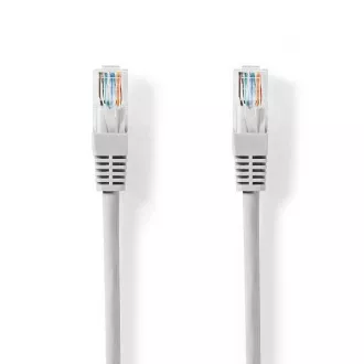 Nedis CCGL85230GY50 - Síťový Kabel CAT6 | RJ45 Zástrčka | RJ45 Zástrčka | U/UTP | 5.00 m | Kulatý | PVC | Šedá | Label