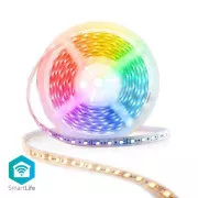 Nedis WIFILS52CRGBW Smart LED pásek Wi-Fi | Více barev | SMD | 5.00 m | IP21 | 2700 - 6500K | 960 lm | Android / IOS