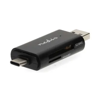Nedis CRDRU2110BK - Čtečka Paměťových Karet | Duální čtečka karet USB-C / USB-A (USB2.0) Nedis CRDRU2110BK - Čtečka Paměťových Karet | Duální čtečka karet USB-C / USB-A (USB2.0)