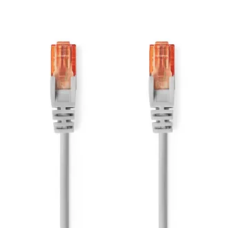 Nedis CCGL85230GY150 - Síťový kabel CAT6 U/UTP | RJ45 Zástrčka - RJ45 Zástrčka | 15.00 m | Kulatý | PVC | Šedá Nedis CCGL85230GY150 - Síťový kabel CAT6 U/UTP | RJ45 Zástrčka - RJ45 Zástrčka | 15.00 m | Kulatý | PVC | Šedá