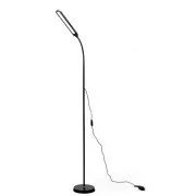 PLATINET stojací lampa SIGNUS 10W 84 LED 500 lumenů, černá, výška 150cm